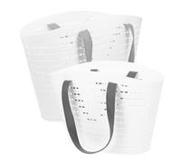 Mobestech 2pièces Paniers à Linge Réutilisables Et Portables Set Pour Ranger Vêtements Design Simple Et Élégant Pour Salle De Bain Et Chambre