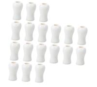 Mobestech 3 Ensembles Bouton À Tirette pour Stores Poignée Fenêtre Décoration Suspendue avec Cordon De Tirage Boutons De Cordon pour Stores en Bois Blanche 6 Pièces * 3
