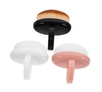 Mobestech 3 pièces Brosse Douce pour Ongles Brosse Dépoussiéreuse Ronde pour Nettoyage et Polissage des Ongles Accessoire Compact et Multifonction pour Manucure
