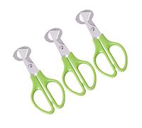 Mobestech 3 pièces Ciseaux à Œufs de Caille Inox Dérapants Coupeur Manuel Ergonomique pour Cuisine Barbecue et Dîner à Lot de Outils Polyvalents pour Couper Œufs et Coque