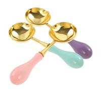 Mobestech 3 pièces Cuillère à Fondre Cire Portable Cuillère Chic et Rétro pour Cachet Outil Pratique pour Enveloppes Invitations et Emballages Ergonome et Couleurs Pastel