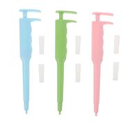 Mobestech 3 pièces Distributeur de Médicaments pour Animaux Pousse-comprimés Silicone Souple Dose Précise et Confortable Outil de Distribution Médicale Portable pour Chats et Chiens Petits