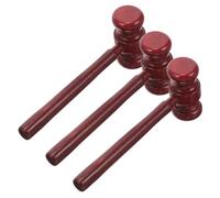 Mobestech 3 pièces Marteau de Juge Bois pour Garçon Fille Accessoire de Jeu de Rôle Justice Cadeau Éducatif pour Garçons et Filles Améliore Coordination Main-œil