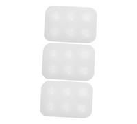 Mobestech 3 pièces Palette de Peinture Silicone Plateau Mélangeur Aquarelle Réutilisable avec Compartiments Palette pour Pigments et Peinture à Huile Facile à Nettoyer pour Artistes et