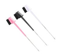 Mobestech 3 pièces Peigne Sourcils et Cils Double Embout Brosse Maquillage Multifonctionnelle pour Définir Sourcils et Cils Accessoires Beauté Mix Couleurs