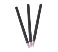 Mobestech 3 Pièces Tête de broyage de Quartz Stick pour enlever Les cuticules de dissolvant pour Vernis à Ongles Outil d'insertion d'ongle Outils de fichier de Clou Plastique Black
