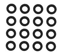 Mobestech 30 Pièces Lot de Tampons Feutre Noir pour Clés de Trompette Coussins Isolation Acoustique pour Réparation et Remplacement Accessoires Trompette Cornet Bugle et Saxophone