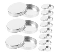 Mobestech 30 pièces Palette Fard Paupière Vide Aluminium Rond Réutilisable pour Maquillage Yeux Blush Highlighter Stockage Compact