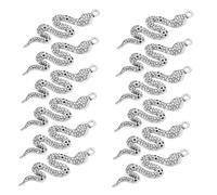 Mobestech 30 Pièces Pendentif Serpentin Rétro Jewelry Charms Pendentif Charme De Collier Charme De La Boucle D'oreille Boucles D'oreilles Silver