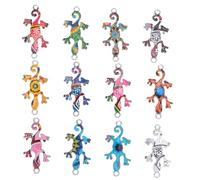 Mobestech 30pièces Accessoires Gecko Lot De Breloques Décoratives Pour Bijoux Bracelets Colliers Création Famille