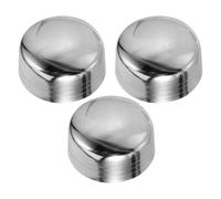 Mobestech 3pièces Couvercles de Rechange pour Shaker à Cocktails Bouchons Acier Inoxydable 350ml pour Shaker à Thé Lait et Bouteilles, Lot de 3, Argent, Étanche, Facile à Nettoyer