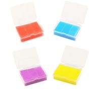 Mobestech 4 Boîtes Kit de Boîtes Argile à Colle pour Peinture Diamant Couleurs Vives Bleu Rose Jaune Argile de Forage pour Art Diamant DIY Outils Précis pour Fixation et Création Artistique