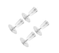 Mobestech 4 Ensembles Ensemble de Verre à vin Saint Graal gobelet Tasse avec Soucoupe en Relief Ancien Tasses décorations de de Shabbat Coupe de bénédiction Alliage de Zinc