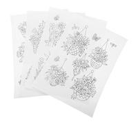 Mobestech 4 feuilles Stabilisateur Broderie Soluble Eau Hydrosolubles pour Couture Main DIY Papier Dissolvable Froid pour Tissus Variés Facile à Laver Après Broderie