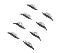 Mobestech 4 paires Autocollants Eyeliner Pailletés Cils Auto-adhésifs Bande Décorative Léger et Respirant pour Maquillage Quotidien Extension Rapide des Yeux Cadeau