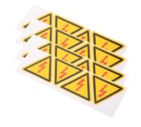 Mobestech 4 pièces Autocollants de Sécurité Haute Tension Stickers Autoadhésifs Avertissement Danger Électrique pour Boîtes de Distribution Signalisation pour Atelier et Zones à