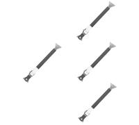 Mobestech 4 Pièces Barre de Sécurité pour Fenêtre et Porte Coulissante Verrou de Fenêtre Pratique Vent Installation Facile Accessoire de Sécurité et Portes Coulissantes