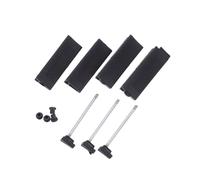 Mobestech 4 Pièces Barrière Rétractable Robuste pour Barrières de Sécurité Remplacement pour Poteaux Plastiques Adapté Aux Commerciaux et Lieux