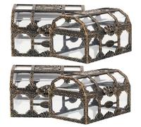 Mobestech 4 pièces Boîte à Bonbons Mariage Style Coffre Au Trésor Vintage Petit Coffret Cadeau pour Fêtes Anniversaires et Mariages Design Pratique et Couleurs Rétro