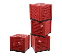 Mobestech 4 pièces Boîte de Filtration Aquarium Cube Filtre Vide Compatible avec Divers Médias pour Nettoyage et Purification Eau Réservoir Poissons Accessoire Facile à Installer et