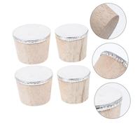 Mobestech 4 pièces Bouchons pour Bouteilles et Bouilloires Bouchon Liège Étanche avec Filetage Remplaçable pour Bouteille Deau Chaude Accessoire et Polyvalent pour Usage Domestique