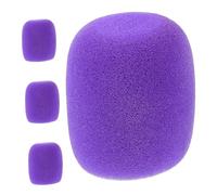 Mobestech 4 pièces Couvre-micros Épais Lavables avec Protection Antichoc et Adhérence Renforcée Accessoires Studio pour Karaoké et Performances Professionnelles