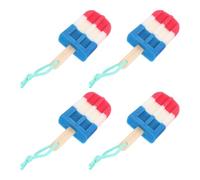 Mobestech 4 Pièces Éponge de Bain Éponge à Récurer pour Tasse de Crème Glacée Réutilisable Prise en Main Confortable pour Salle de Bain et Spa Famille et Garçon et Filles