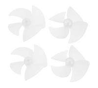 Mobestech 4 Pièces Hélice Ventilateur Moteur Micro-ondes Pales Plastique Haute Résistance Ventilateur Refroidissement Moteur Électrique Silencieux Accessoires Remplacement pour Équipement