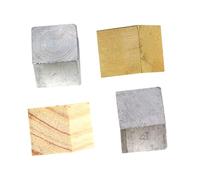 Mobestech 4 pièces Jeu de Cubes de Densité Cuivre Fer Aluminium et Bois pour Enseignement Scolaire Matériel Éducatif Physique pour Collège Cubes de Mesure de Densité avec Étui de Rangement