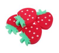 Mobestech 4 pièces Lot Éponges Bain Souples Forme de Fraise pour Garçon Fille Jouets de Bain Ludiques Adaptée Aux Tout-petits Nettoyage Doux pour Peau Délicate Garçon et Fille