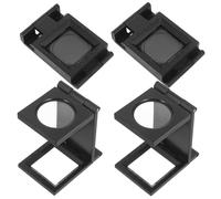 Mobestech 4 pièces Loupe Grossissante Pliable avec Échelle Intégrée Loupe Optique Portable pour Couture Bijouterie et Inspection Textile Outil Précis pour Tailleurs et Amateurs de DIY