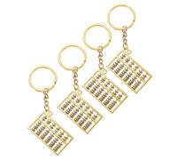 Mobestech 4 pièces Porte-clés Boulier Alliage Pendentifs Décoratifs Chics pour et DIY Cadeau Original pour Filles
