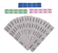 Mobestech 400 pièces Tickets de Tirage Au Sort Colorés pour Événements Billets de Fête Bleu Rose Vert et Gris de Chaque Couleur pour Carnaval et Activités Communautaires