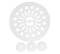Mobestech 4pièces Drainage Ronde Plastique Piège à Peluches Pour Lave-linge Automatique Cache-bouchon Blanc Housse Pour Repassage De Vêtements