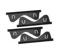 Mobestech 4pièces Joint De Remplissage Acier Inoxydable Pour Cuisinière Cache-espaces Entre Plan De Travail Et Appareil De Cuisine Protection Latérale De Four