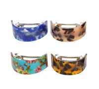 Mobestech 4pièces Pince à Chignon Acétate Lot de Barrettes à Ressort pour Femmes Pinces à Cheveux pour Chignons et Coiffures de Soirée Accessoires de Coiffure Élégants