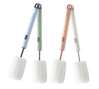 Mobestech 4pièces Quatuor De Brosses De Nettoyage Pour Bouteilles De Brosses Détaillantes Avec Manche Nettoyage Des Bouteilles Et Tasses Pour Biberons Et Tasses