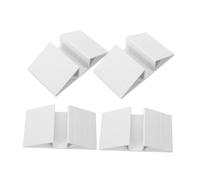 Mobestech 4pièces Support Triangle De Renforcement pour Barrière Garçon Fille Stables Plastique pour Portails Bois Et Chiens Accessoires Configurables De Sécurité Garçon Fille sans Perçage