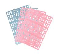 Mobestech 4pièces Tapis de Cage Plastique pour Lapin et Petits Animaux Lot de Tapis Creux Carrés pour Cage à Hamster et Cochon Facile à Nettoyer