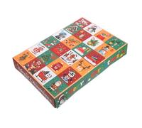 Mobestech 5 Pièces Boîtes à Trésors Vides pour Compte à Rebours de Noël Calendrier Personnalisable avec Couvercle pour Bonbons et Petits Cadeaux