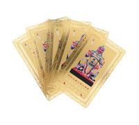 Mobestech 5 Pièces Cartes Tai Sui Or Protection Bouddhiste Traditionnelle pour Santé Richesse et Paix Spirituelle