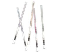 Mobestech 5 pièces Crayons Sourcils Couleurs Naturelles Double-embout avec Brosse Maquillage Yeux Précis et Portable pour Femme Résistant Sueur et Longue Tenue