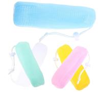 Mobestech 5 pièces Filet de Savon Exfoliant Filet à Mousse et Rangement pour Savon Net pour Nettoyage et Production de Bulles Séchage Rapide et Doux pour Peau