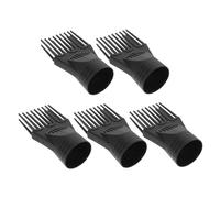 Mobestech 5 Pièces Peigne Embout Sèche-cheveux Plastique pour Coiffure Salon Accessoire de Séchage Rapide Démêlant et Outil de Style Bouclé et Droit Facile à Installer
