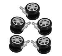 Mobestech 5 pièces Roulettes Chaise Bureau Pivotantes Silencieuses Roues Meubles pour Remplacement Fauteuil Bureau avec Mobilité Fluide et Protection Sol