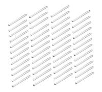 Mobestech 50 pièces Bâtonnets de Glace Acrylique Blanc pour DIY Sticks Résistants et Sûrs pour Glace Cake Pops et Desserts Faits Maison Adaptés Aux Garçon Fille et Activités Manuelles