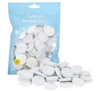 Mobestech 50 Pièces Disques de Polissage Autocollants pour Ongles Blancs, Disques Abrasifs en Alumine Fusionnée pour Ponçage et Exfoliation des Peaux Mortes en Manucure