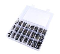 Mobestech 500pièces Kit De Condensateurs Électrolytiques Assortis Valeurs Boîte De Rangement Claire Pratique pour Réparation Électronique