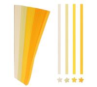 Mobestech 5400 Bandes de Papier Origami Étoiles Pliables Double Face Jaune Dégradé - Ensemble DIY Créatif pour Loisirs Décoration Festive et Développement Dextérité Manuelle