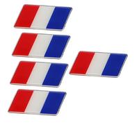 Mobestech 5pièces Autocollant Décoratif De Voiture avec Drapeau Français Anti-Rayures Et Style pour Véhicules pour De Patriotisme Et Esthétique Automobile